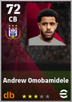 Andrew Omobamidele — CB, OVR 72, MAX 72