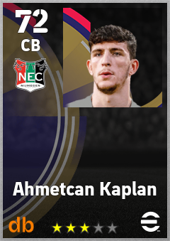 Ahmetcan Kaplan — CB, OVR 72, MAX 72
