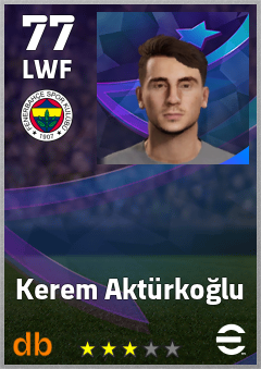 Kerem Aktürkoğlu eFootball player card