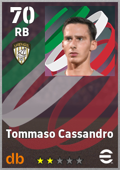 Tommaso Cassandro — RB, OVR 70, MAX 70