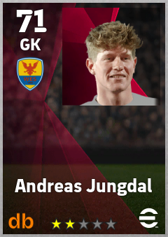 Andreas Jungdal — GK, OVR 71, MAX 71