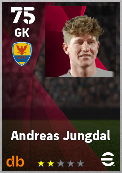 Andreas Jungdal — GK, OVR 75, MAX 75