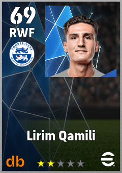 Lirim Qamili — RWF, OVR 69, MAX 69