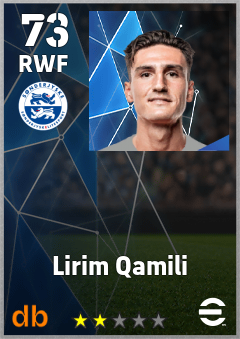 Lirim Qamili — RWF, OVR 73, MAX 73