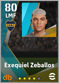 Exequiel Zeballos — LMF, OVR 80, MAX 80