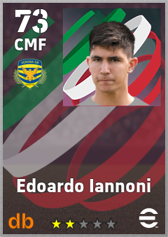 Edoardo Iannoni — CMF, OVR 73, MAX 73