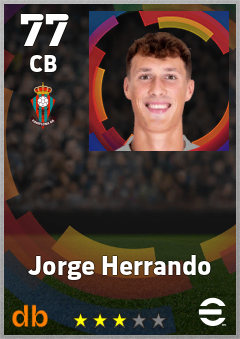 Jorge Herrando — CB, OVR 77, MAX 77
