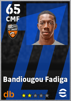 Bandiougou Fadiga — CMF, OVR 65, MAX 65