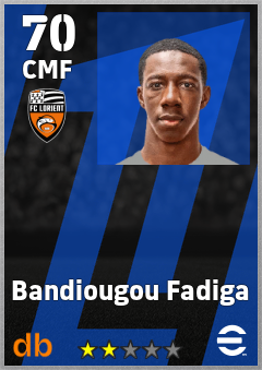 Bandiougou Fadiga — CMF, OVR 70, MAX 70