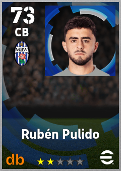 Rubén Pulido — CB, OVR 73, MAX 73
