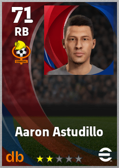 Aaron Astudillo eFootball player card