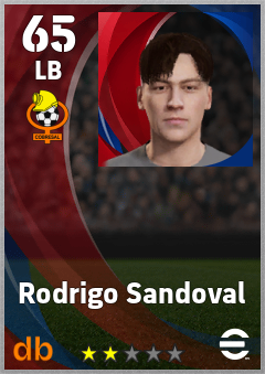 Rodrigo Sandoval — LB, OVR 65, MAX 65