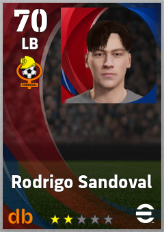 Rodrigo Sandoval — LB, OVR 70, MAX 70