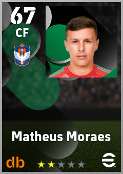 Matheus Moraes — CF, OVR 67, MAX 67