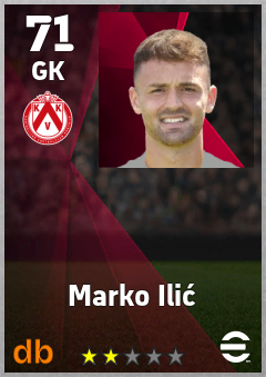 Marko Ilić — GK, OVR 71, MAX 71