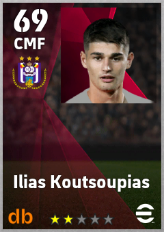 Ilias Koutsoupias — CMF, OVR 69, MAX 69