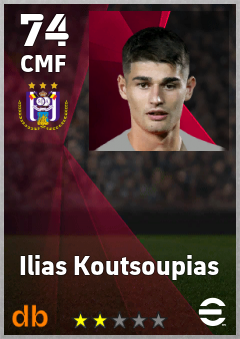 Ilias Koutsoupias — CMF, OVR 74, MAX 74