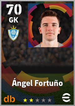 Ángel Fortuño — GK, OVR 70, MAX 70