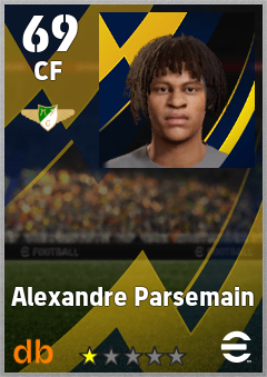 Alexandre Parsemain — CF, OVR 69, MAX 69