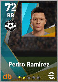 Pedro Ramírez — RB, OVR 72, MAX 72