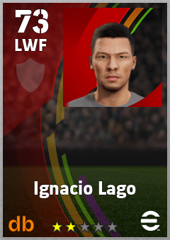 Ignacio Lago — LWF, OVR 73, MAX 73