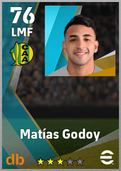 Matías Godoy — LMF, OVR 76, MAX 76