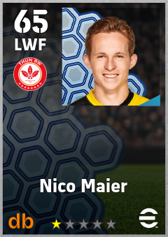 Nico Maier — LWF, OVR 65, MAX 65