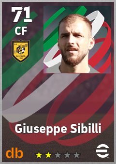 Giuseppe Sibilli — CF, OVR 71, MAX 71