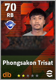 Phongsakon Trisat — RB, OVR 70, MAX 70