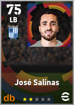 José Salinas — LB, OVR 75, MAX 75