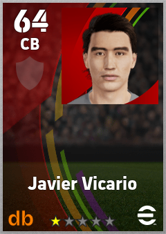Javier Vicario eFootball player card