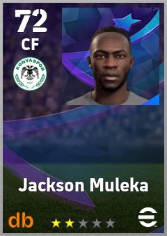 Jackson Muleka — CF, OVR 72, MAX 72