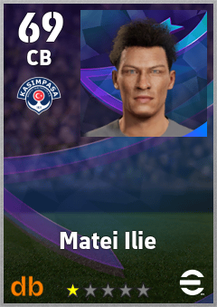 Matei Ilie — CB, OVR 69, MAX 69