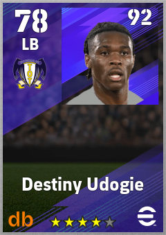 Destiny Udogie eFootball player card