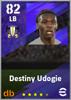Destiny Udogie eFootball player card