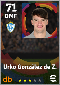 Urko González de Z. eFootball player card