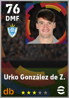 Urko González de Z. — DMF, OVR 76, MAX 76