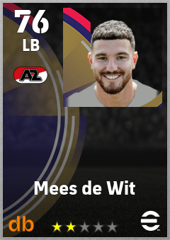 Mees de Wit eFootball player card