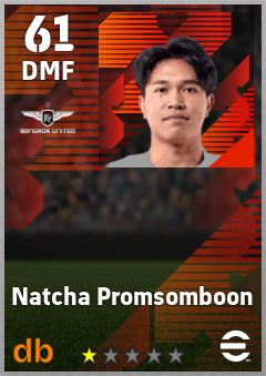 Natcha Promsomboon — DMF, OVR 61, MAX 61