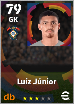 Luíz Júnior — GK, OVR 79, MAX 79