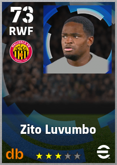 Zito Luvumbo eFootball player card