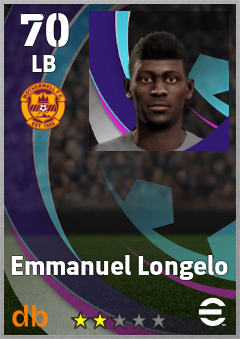 Emmanuel Longelo — LB, OVR 70, MAX 70