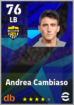 Andrea Cambiaso — LB, OVR 76, MAX 76