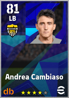 Andrea Cambiaso — LB, OVR 81, MAX 81