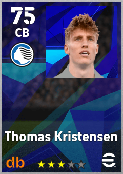Thomas Kristensen — CB, OVR 75, MAX 75
