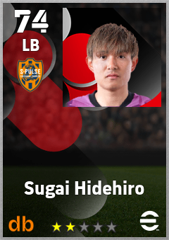 Sugai Hidehiro — LB, OVR 74, MAX 74