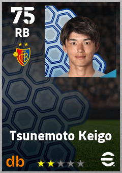 Tsunemoto Keigo — RB, OVR 75, MAX 75