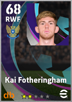 Kai Fotheringham — RWF, OVR 68, MAX 68