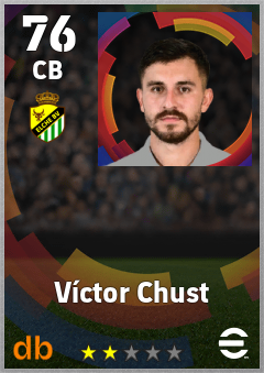 Víctor Chust — CB, OVR 76, MAX 76