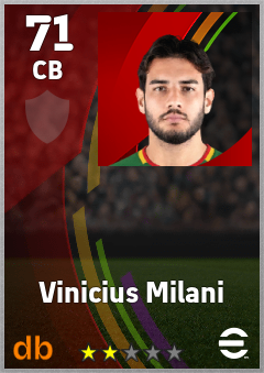 Vinicius Milani — CB, OVR 71, MAX 71